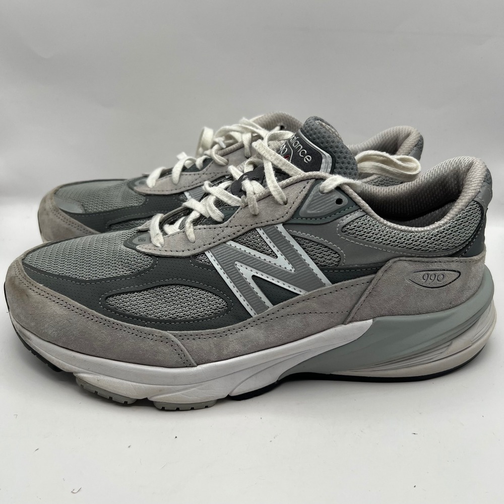 New Balance 990v6 Shoes Sneakers Made in USA Grey Mens Size 9 4E Extra Wide Dad